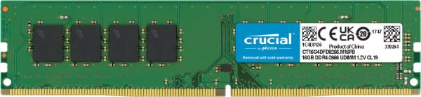 Оперативна пам'ять Crucial 16 ГБ DIMM DDR4 2666 МГц CT16G4DFD8266