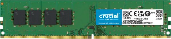 Оперативна пам'ять Crucial 8 ГБ DIMM DDR4 3200 МГц CT8G4DFRA32A